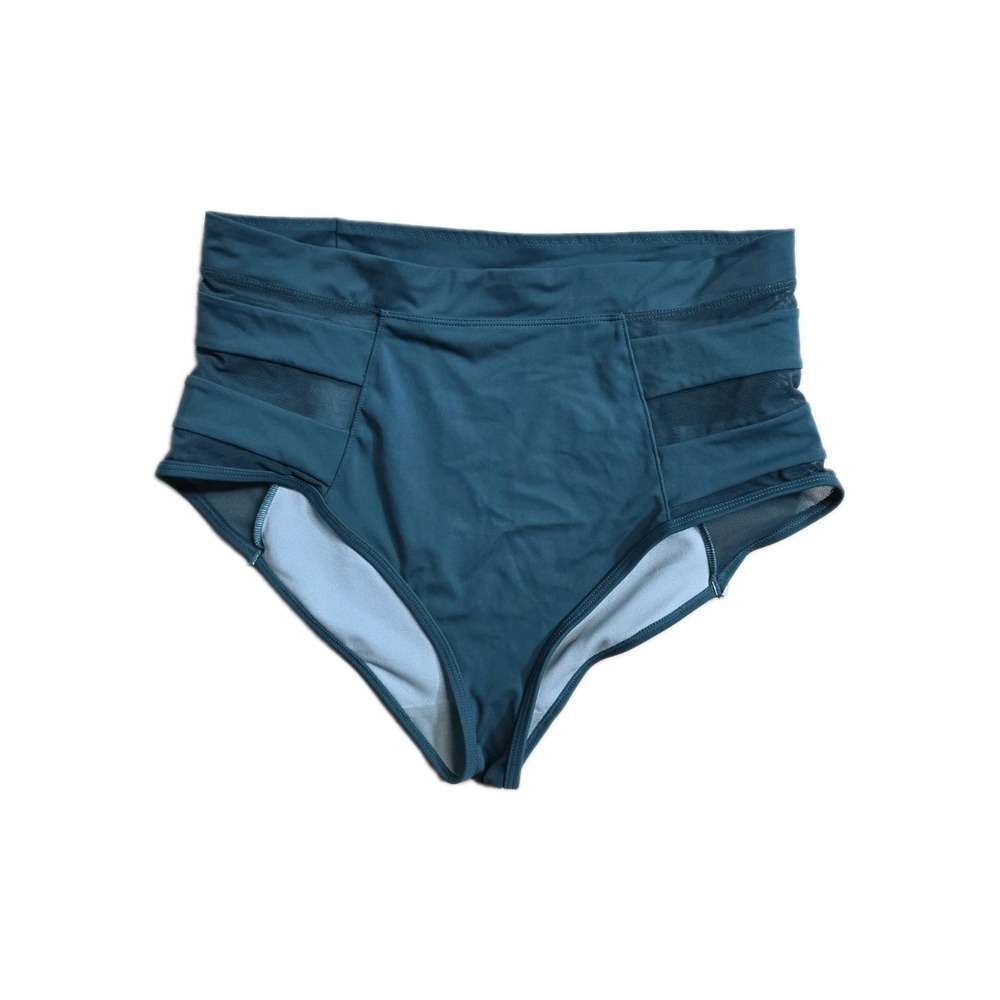 Adore me Daeny Swim Bottom Green 0X Hi-rise